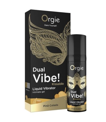 ORGIE DUAL VIBE PINA COLADA KISSABLE LIQUID VIBRATOR 15 ML