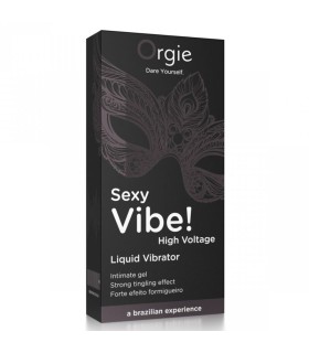 ORGIE SEXY VIBE HIGH VOLTAGE EXTRA STRONG LIQUID VIBRATOR 15 ML
