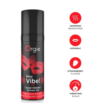 ORGIE SEXY VIBE HOT WARMING LIQUID VIBRATOR 15 ML