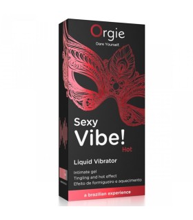 ORGIE SEXY VIBE HOT WARMING LIQUID VIBRATOR 15 ML