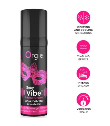 ORGIE SEXY VIBE INTENSE ORGASM MULTIPLE SENSATIONS INTIMATE GEL 15 ML
