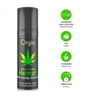 ORGIE HEMP INTENSE ORGASM MULTIPLE SENSATIONS INTIMATE GEL 15 ML