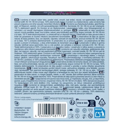 MISTER SIZE SAMPLE PACK CONDOMS SIZE 60 64 69 MM 3 UNITS