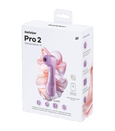 SATISFYER PRO 2 GENERATION 4 CLITORAL STIMULATOR AMETHYST