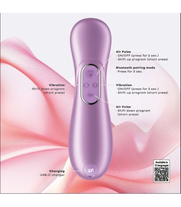 SATISFYER PRO 2 GENERATION 4 CLITORAL STIMULATOR AMETHYST