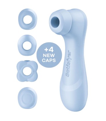 SATISFYER PRO 2 GENERATION 4 CLITORAL STIMULATOR SERENE BLUE