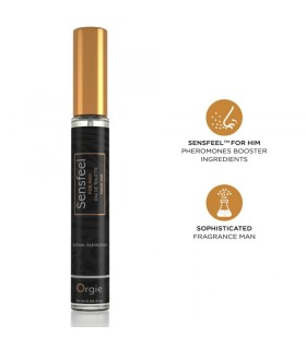 ORGIE SENSFEEL EAU DE TOILETTE WITH PHEROMONE BOOSTER TRAVEL SIZE FOR MEN 10 ML