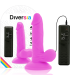 DIVERSIA DILDO REALISTICO FLEXIBLE CON VIBRACION MORADO 17 CM O 33 CM