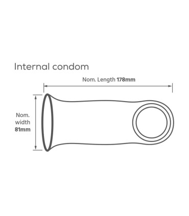 PASANTE INTERNAL LATEX FREE FEMALE CONDOMS BOX OF 3