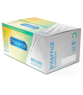 PASANTE INTERNAL FEMALE CONDOMS BOX 30 UNITS