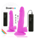 DIVERSIA DILDO REALISTICO FLEXIBLE CON VIBRACION LILA 18 CM O 4 CM