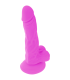 DIVERSIA DILDO REALISTICO FLEXIBLE CON VIBRACION LILA 18 CM O 4 CM