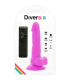 DIVERSIA DILDO REALISTICO FLEXIBLE CON VIBRACION LILA 18 CM O 4 CM