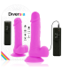 DIVERSIA DILDO REALISTICO FLEXIBLE CON VIBRACION LILA 205 CM O 42 CM