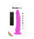 DIVERSIA DILDO REALISTICO FLEXIBLE CON VIBRACION LILA 21 CM O 49 CM