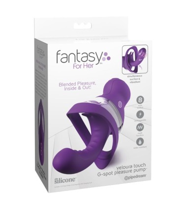 FANTASY FOR HER VELOURA TOUCH G SPOT PLEASURE PUMP PURPLE G SPOT INTIMATE PUMP