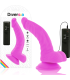 DIVERSIA DILDO REALISTICO FLEXIBLE CON VIBRACION LILA 215 CM O 45 CM