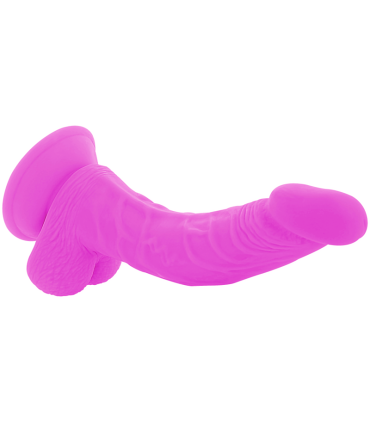DIVERSIA DILDO REALISTICO FLEXIBLE CON VIBRACION LILA 215 CM O 45 CM
