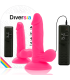 DIVERSIA DILDO REALISTICO FLEXIBLE CON VIBRACION ROSA 17 CM O 33 CM
