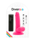 DIVERSIA DILDO REALISTICO FLEXIBLE CON VIBRACION ROSA 17 CM O 33 CM