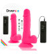 DIVERSIA DILDO REALISTICO FLEXIBLE CON VIBRACION ROSA 205 CM O 42 CM