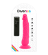 DIVERSIA DILDO REALISTICO FLEXIBLE CON VIBRACION ROSA 21 CM O 49 CM