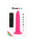 DIVERSIA DILDO REALISTICO FLEXIBLE CON VIBRACION ROSA 23 CM O 43 CM