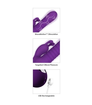 FANTASY FOR HER FANTASY WAVE WAVEMOTION RECHARGEABLE VIBRATOR PURPLE