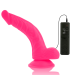 DIVERSIA DILDO REALISTICO FLEXIBLE CON VIBRACION ROSA 215 CM O 45 CM