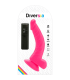DIVERSIA DILDO REALISTICO FLEXIBLE CON VIBRACION ROSA 215 CM O 45 CM