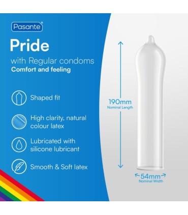 PASANTE FORMAT GAY PRIDE 144 PACK CONDOMS BAG