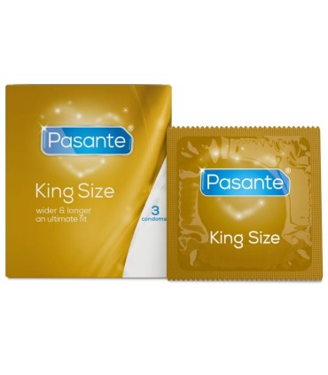 PASANTE CONDOMS KING SIZE 3 UNITS