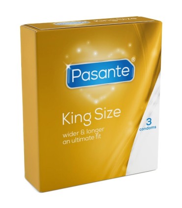 PASANTE CONDOMS KING SIZE 3 UNITS
