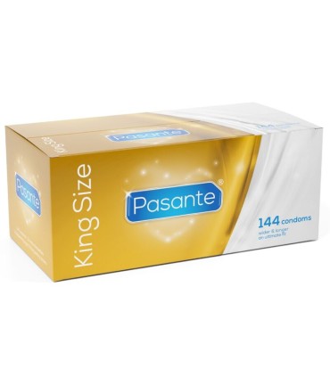 PASANTE CONDOMS KING SIZE BOX 144 UNITS