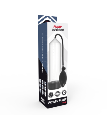 PUMP ADDICTED BOMBA ERECCION RX3 TRANSPARENTE