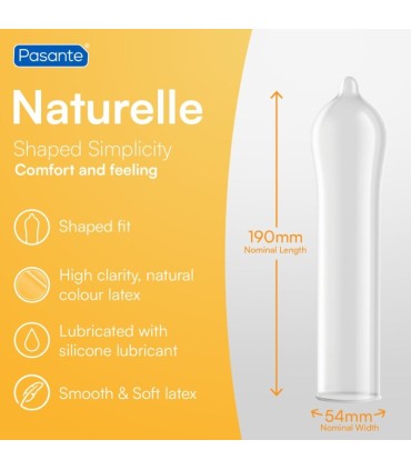 PASANTE CONDOMS ECO PACK NATURELLE BAG 288 UNITS