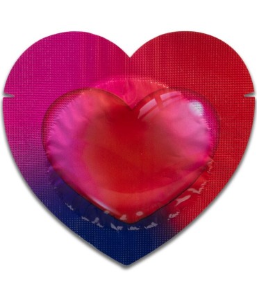 PASANTE CONDOMS RED HEART SHAPE BAG 144 UNITS