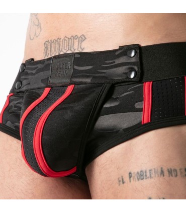 LOCKER GEAR FULL MILITARY ACCESS JOCK BRIEF RED S
