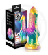 EPIC IRIS DILDO WITH RAINBOW TESTICLES OF PLEASURE