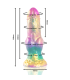 EPIC IRIS DILDO WITH RAINBOW TESTICLES OF PLEASURE