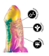 EPIC IRIS DILDO WITH RAINBOW TESTICLES OF PLEASURE