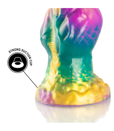 EPIC IRIS DILDO WITH RAINBOW TESTICLES OF PLEASURE