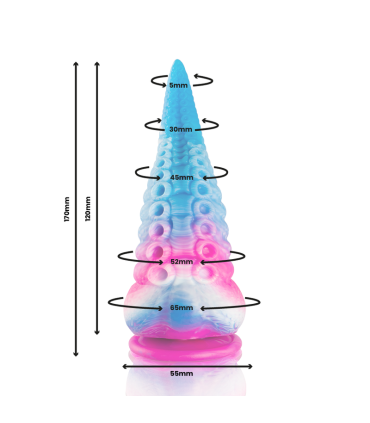 EPIC PHORCYS BLUE TENTACLE DILDO SMALL SIZE