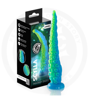 EPIC SCYLLA FLUORESCENT THIN TENTACLE DILDO LARGE SIZE