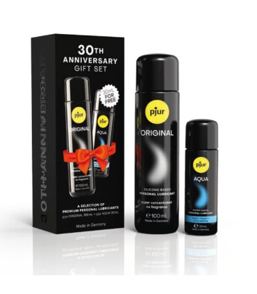 PJUR SET 30TH ANNIVERSARY PJUR ORIGINAL 100 ML PJUR AQUA 30 ML AS A GIFT