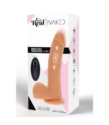 GET REAL DILDO EMPUJE MAGNETICO PULSANTE NATURAL
