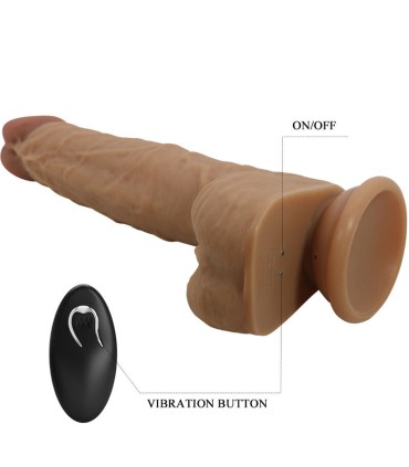 PRETTY LOVE JONATHAN DILDO SILICONA 3 VIBRACIONES 3 MEDIDAS INSERCION CONTROL REMOTO 21 CM
