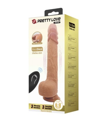 PRETTY LOVE TOMMY DILDO REALISTA VIBRADOR 225 CM