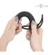 INTENSE LUCAS ANAL DILDO WITH COCK AND TESTICLE RING SILICONE