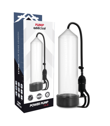 PUMP ADDICTED BOMBA ERECCION RX5 TRANSPARENTE